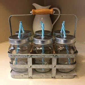 Mason jar drink caddy